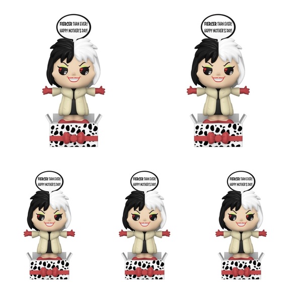 5 Disney Funko POPsies Cruella DeVille - 101 Dalmatians Vinyl Pop-Up Figures - Picture 1 of 5
